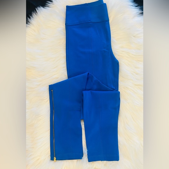 Woman’s Royal Blue Active Slim Stretch Leggings Zipper Ankle Length Pants NWT M - Picture 9 of 14
